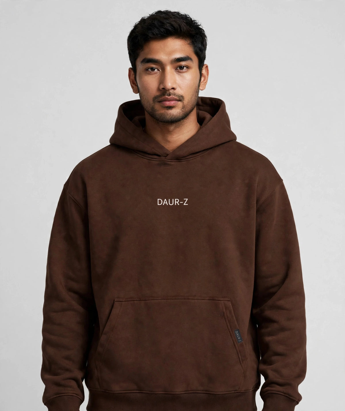 Daur-Z Fleece Premium Basic Oversized Hoodie Unisex - Brown