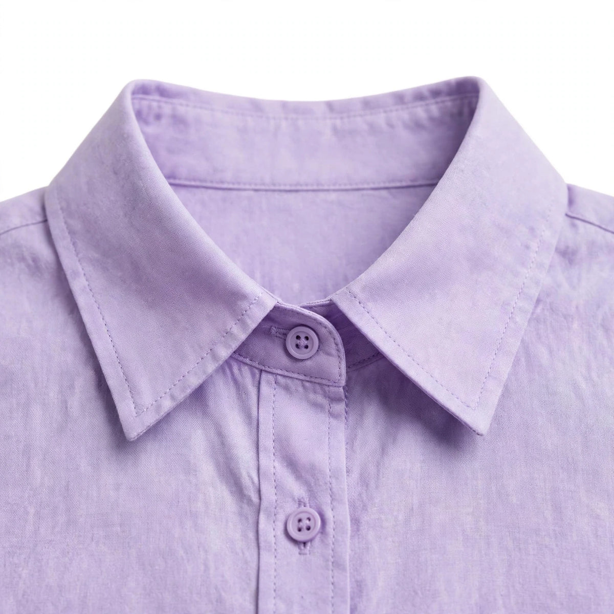 Daur-z Oversized Button-Down Shirt in Lilac - Relaxed Fit | Everyday Essential