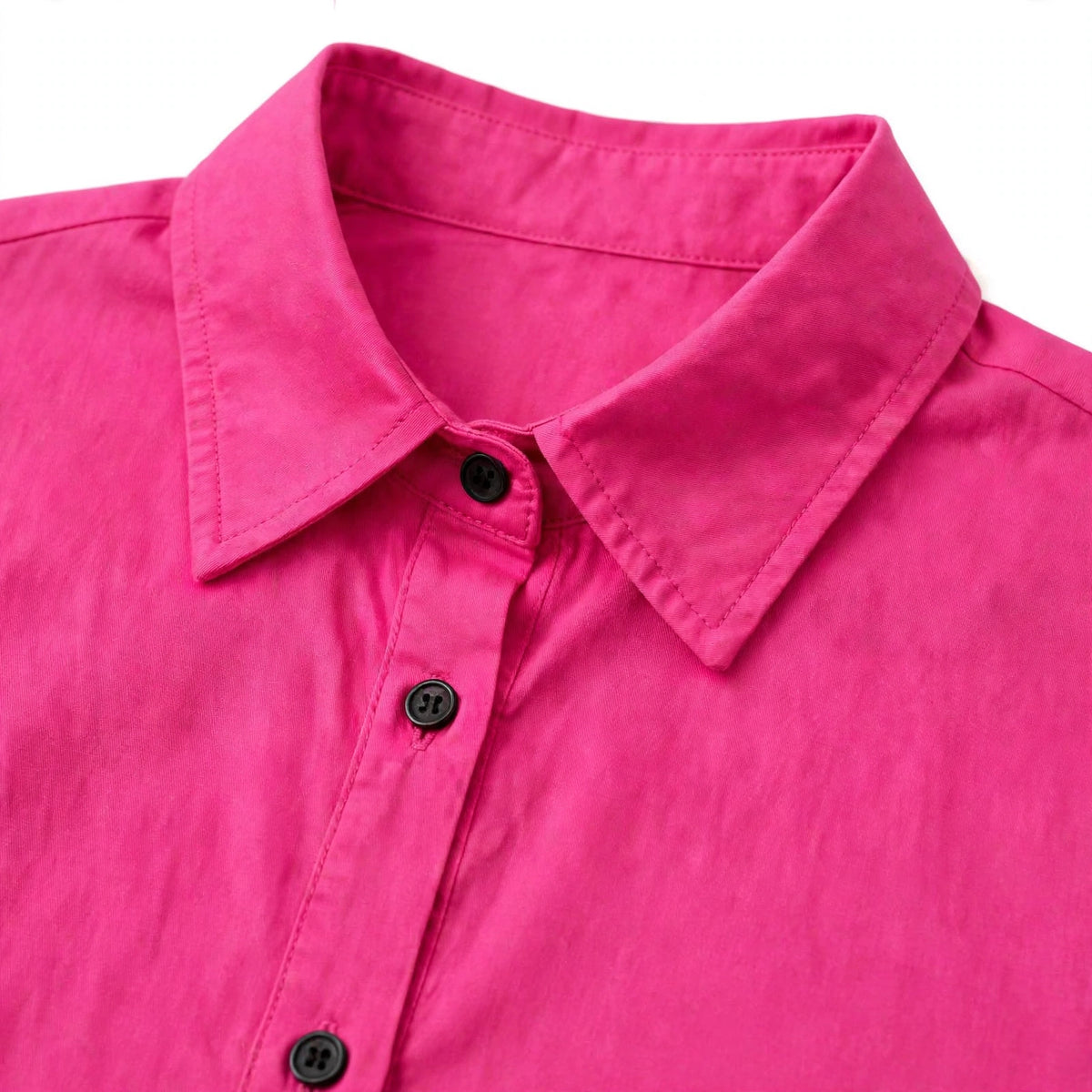Daur-z Oversized Button-Down Shirt in Neon Pink - Relaxed Fit | Everyday Essential