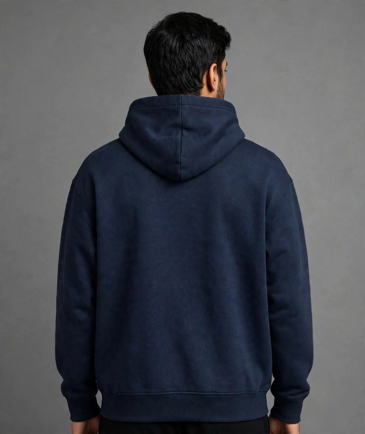 Daur-Z Fleece Premium Basic Oversized Hoodie Unisex - Navy Blue