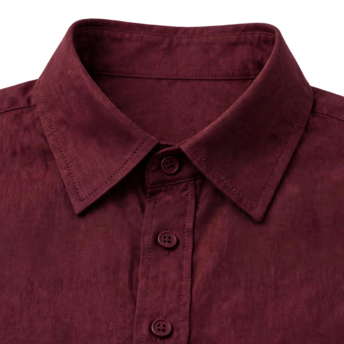 Maroon Button Down Shirt And Black Flapper Trouser Co-Ord Set