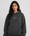Daur-Z Fleece Premium Basic Oversized Hoodie Unisex - Dark Grey