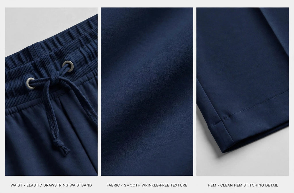 Unisex Regular Wide Leg Pleated Trouser - Single Pleat Edition - Navy Blue