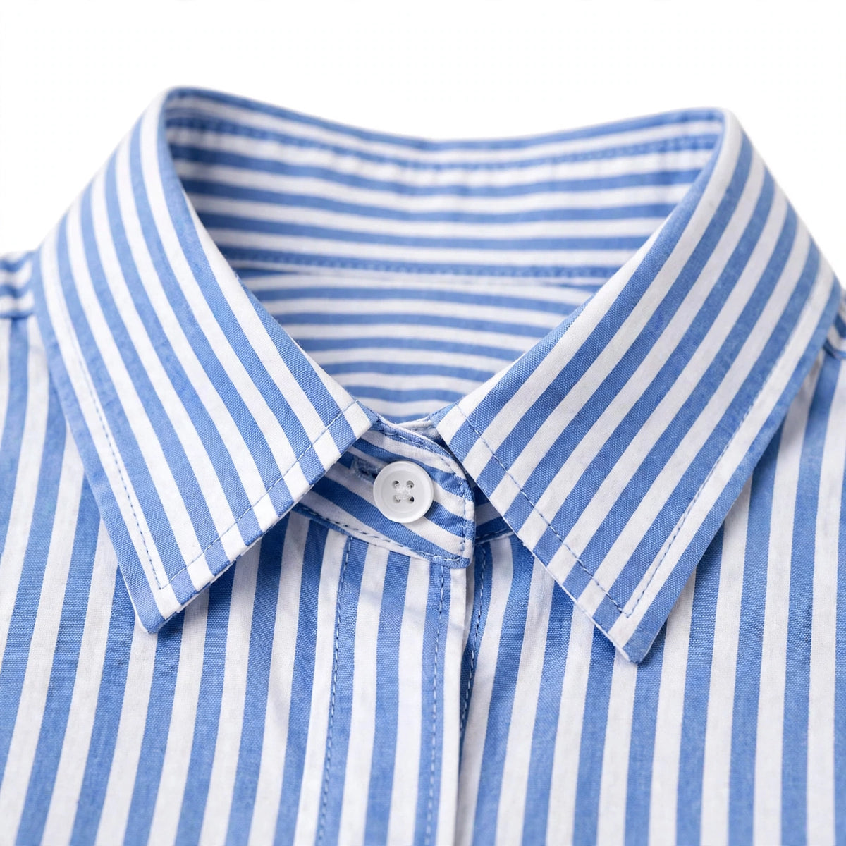 Daur-z Oversized Button-Down Shirt in Sky Blue Striped - Relaxed Fit | Everyday Essential