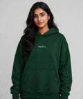 Daur-Z Fleece Premium Basic Oversized Hoodie Unisex - Bottle Green