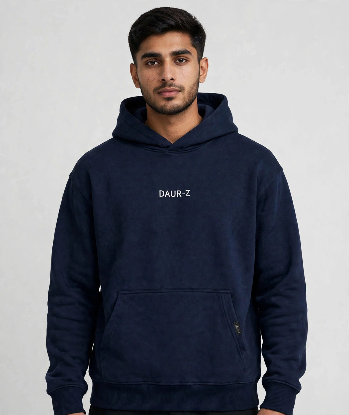 Daur-Z Fleece Premium Basic Oversized Hoodie Unisex - Navy Blue