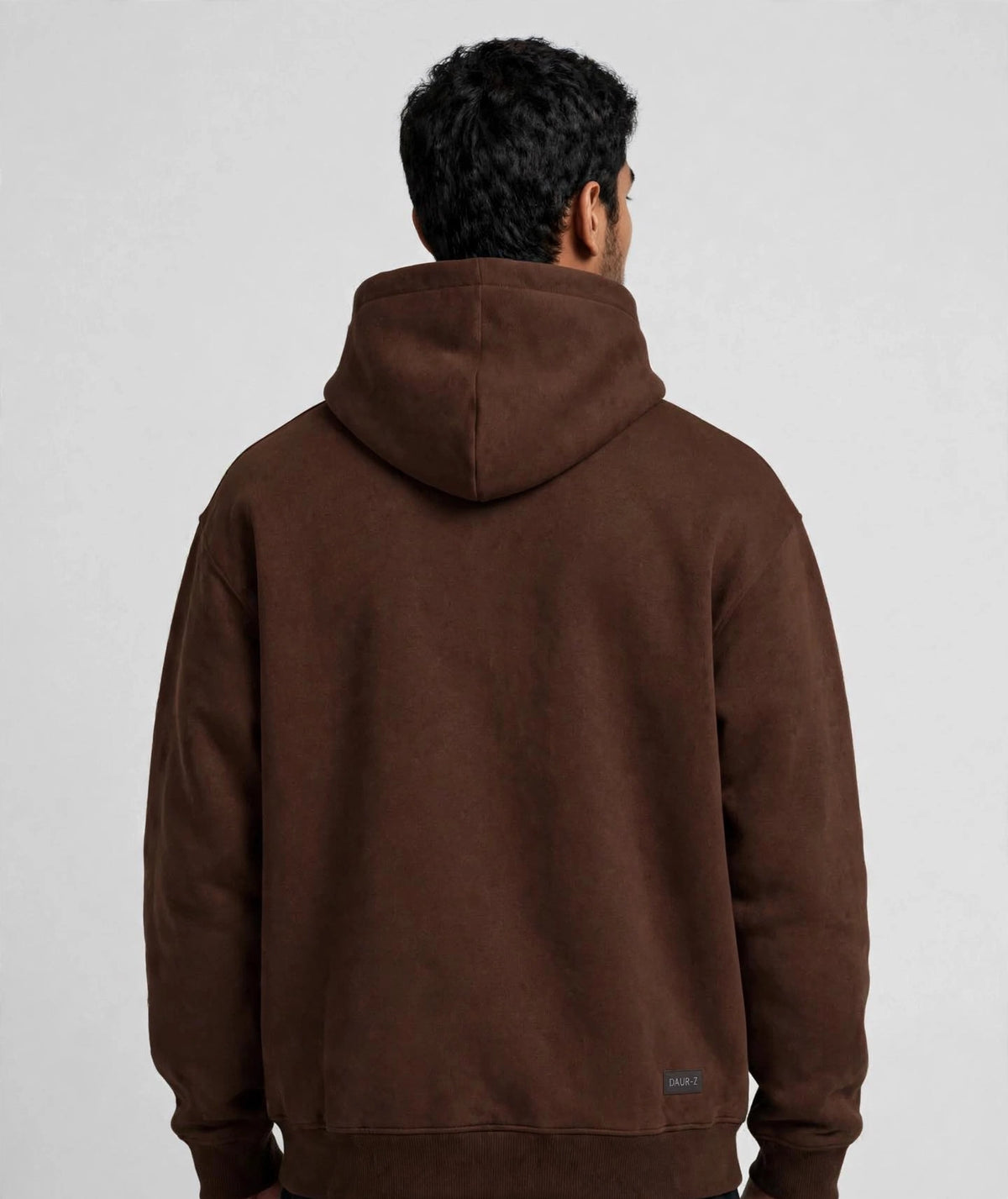 Daur-Z Fleece Premium Basic Oversized Hoodie Unisex - Brown