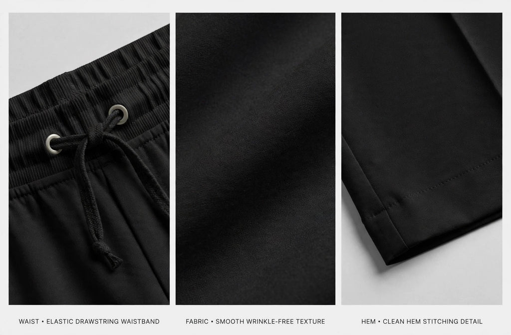 Unisex Regular Wide Leg Pleated Trouser - Single Pleat Edition - Black