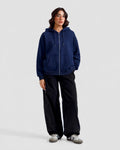 Fleece Premium Basic Zipper Hoodie Unisex - Navy Blue