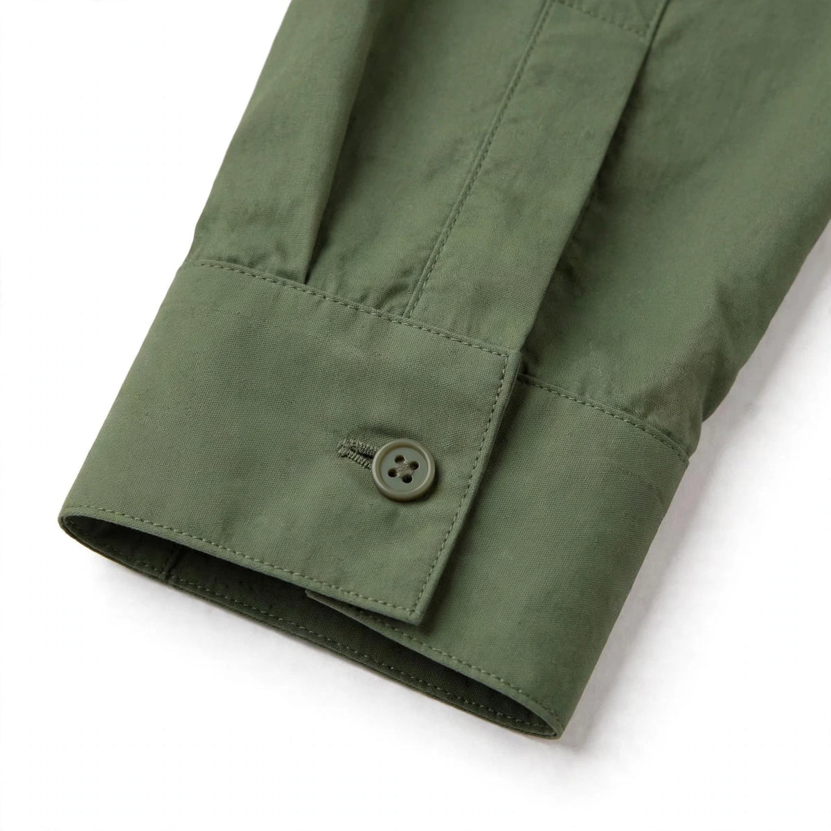 Daur-z Oversized Button-Down Shirt in Olive Green - Relaxed Fit | Everyday Essential