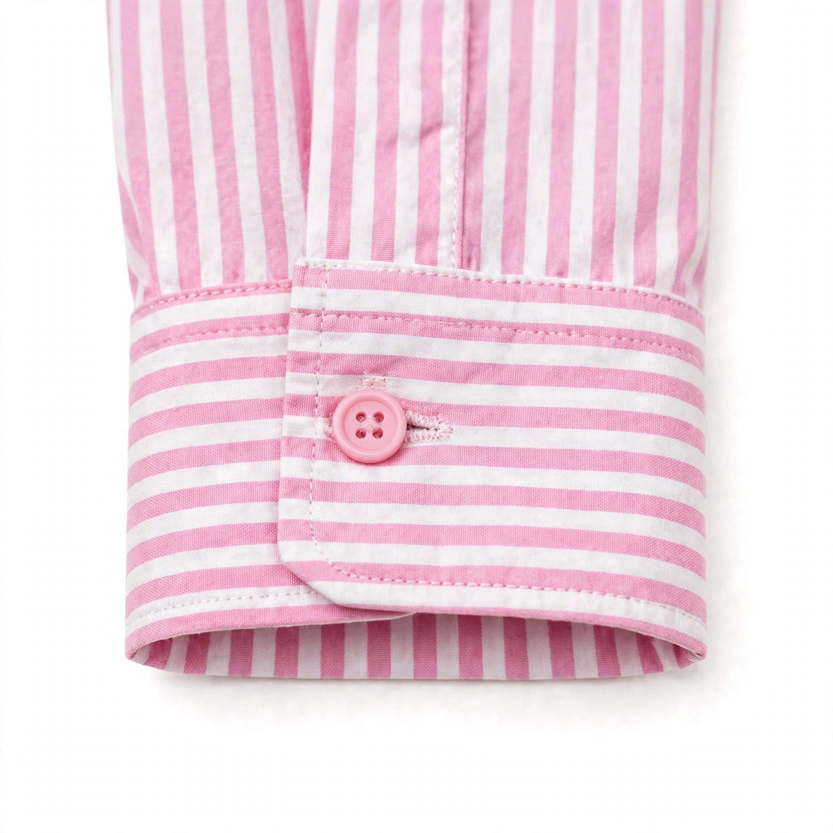 Daur-z Oversized Button-Down Shirt in Pink Striped - Relaxed Fit | Everyday Essential