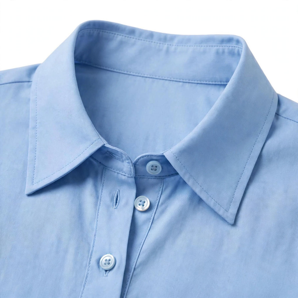 Daur-z Oversized Button-Down Shirt in Sky Blue - Relaxed Fit | Everyday Essential