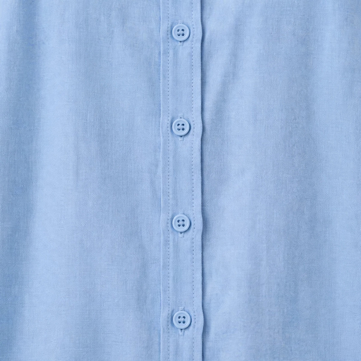 Sky Blue Button Down Shirt & Black Flapper Trouser For Women