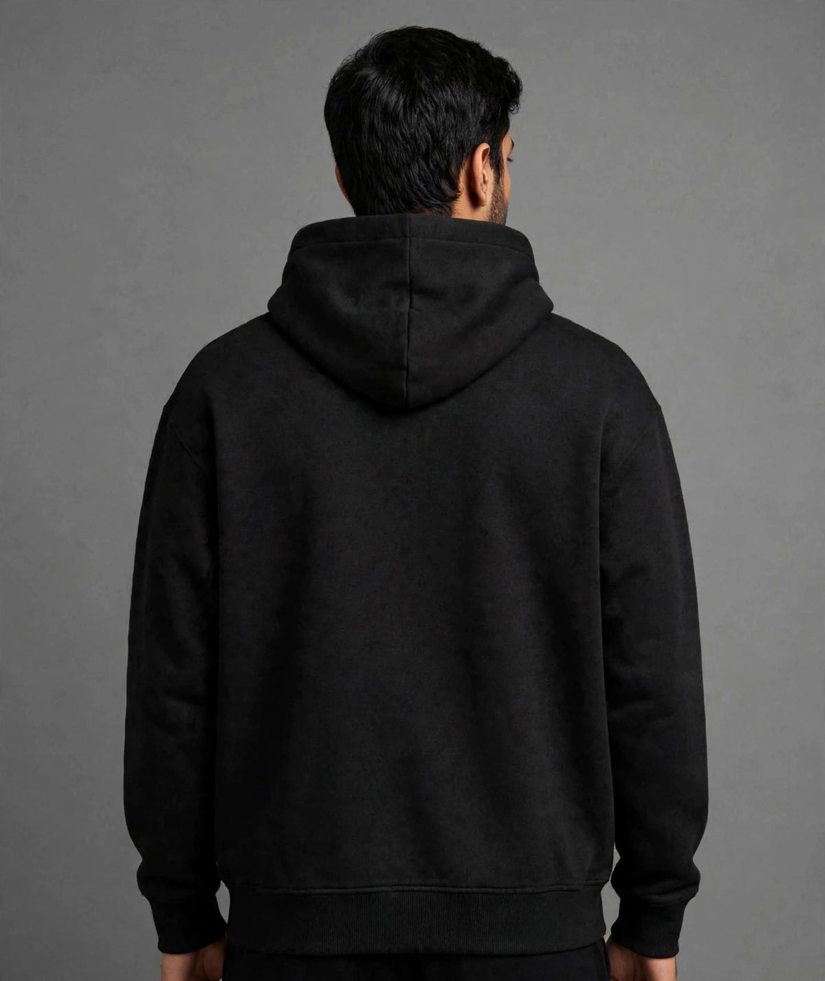 Daur-Z Fleece Premium Basic Oversized Hoodie Unisex - Black